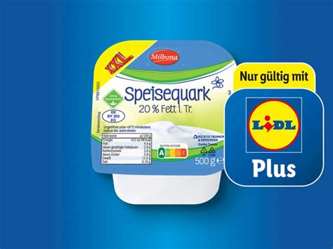 Milbona Speisequark Xxl G Von Lidl Ansehen