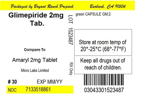 Dailymed Glimepiride Glimepiride Tablet