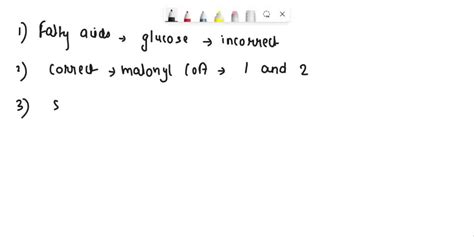 SOLVED Which Statement About Fatty Acid Synthesis Is Correct Fatty