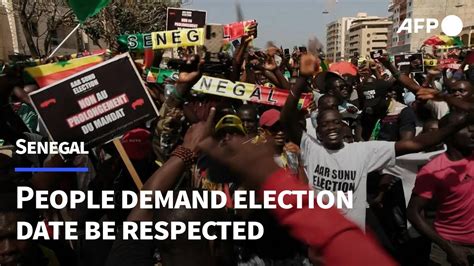 Thousands Of Senegalese March With Elections Back On AFP YouTube