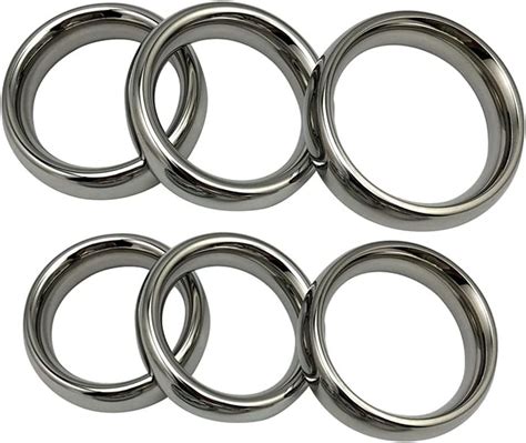 6 Sizes Metal Cock Rings Cock Ring Erotic Glans Ring Chastity Rings