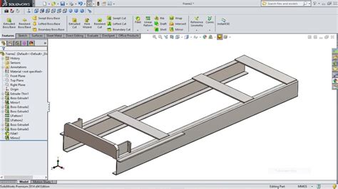 Solidworks Tutorial Forklift 5 Frame2 Youtube