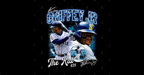 Ken Griffey Jr The Kid Basketball Legend Signature Vintage Retro 80s