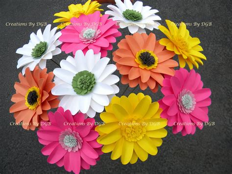 Gerbera Daisies For A Centerpiece Creationsbydgb Etsy Paper