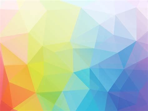 Abstract Summer Polygonal Background Spring Vector Image