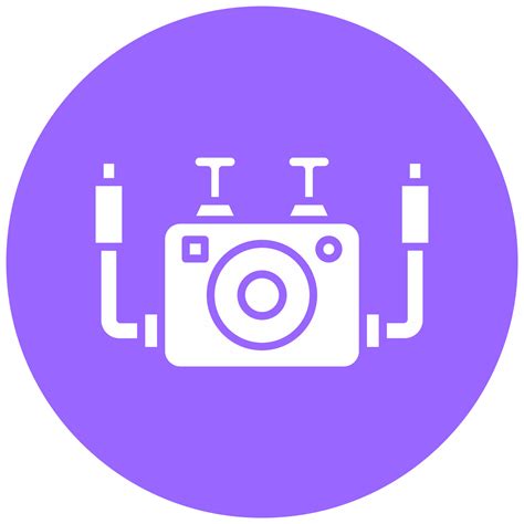 underwater camera vector icon style  vector art  vecteezy