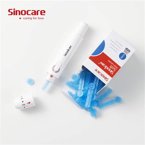 Sinocare Single Patient Plastic Blood Sample Collection Lancing Device