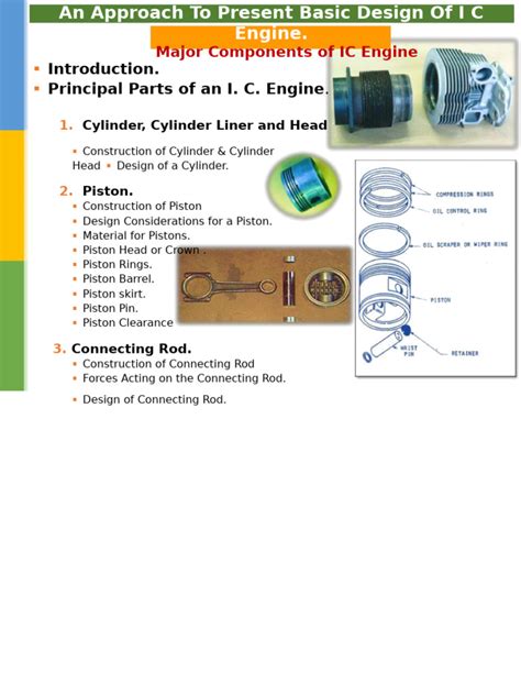 Design of IC Engine Components | PDF | Piston | Internal Combustion Engine