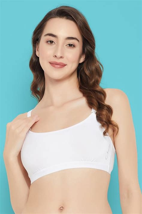 Buy Padded Non Wired Full Cup Beginners Multiway T Shirt Bra In White