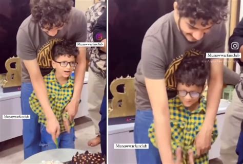 Bigg Boss Winner Munawar Faruqui Celebrates Victory Cake With Son