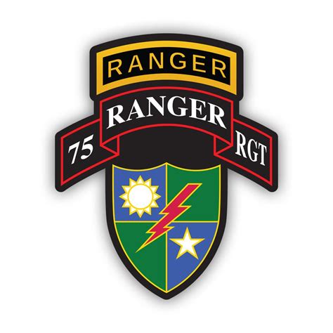 75th Ranger Regiment Insignia Sticker Decal American Made UV Protected ...