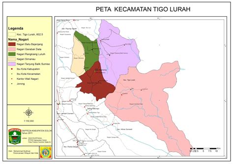 Darfison Peta Nagari Nagari Di Kecamatan Tigo Lurah