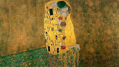 Hd Wallpaper Gustav Klimt Kissing Wallpaper Flare