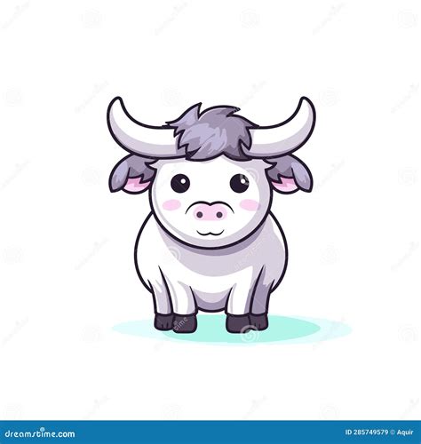 Ox Hand-drawn Illustration. Ox. Vector Doodle Style Cartoon Illustration Stock Illustration ...