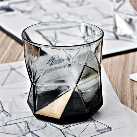 Geometric Creative Color Glass Household Heat Resistant Tea Water Cup