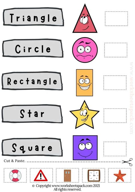 Shapes Activity For Preschool Printable And Online Worksheets Pack