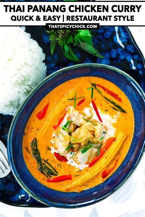 Thai Panang Chicken Curry Easy Weeknight Recipe That Spicy Chick