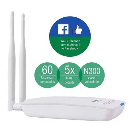 ROTEADOR WIRELESS INTELBRAS HOTSPOT 300