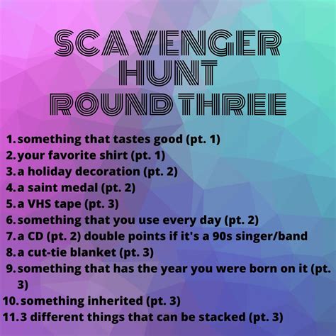 Online Scavenger Hunt Ideas – Office for Youth and Young Adults-Diocese ...