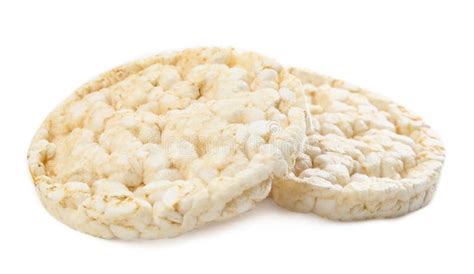 Puffed Rice Cakes Isolated. Healthy Snack Stock Photo - Image of ...