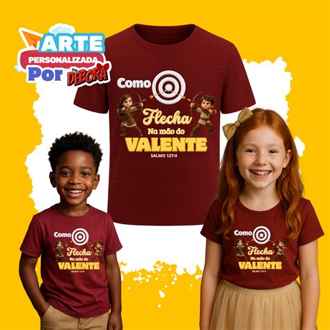 Como Flecha Na Mao Do Valente - COMO FLECHA NA MÃO DO VALENTE (Arte de Camiseta em PDF) | Tia Debora ...