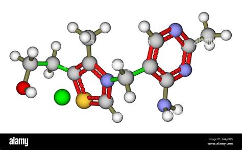 Thiamine Vitamin B1 Molecular Structure Stock Photo Alamy