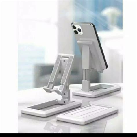 Jual Dudukan Hp Handphone Tablet Folding Desktop Mobile Stand Aksesoris