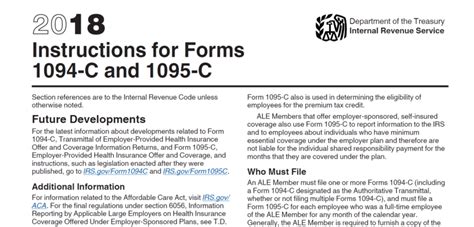 The Irs Releases Final 1094 C1095 C Forms And Instructions For 2018