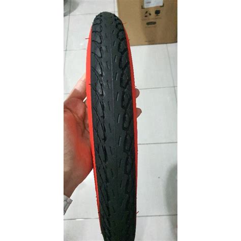 Jual BAN LUAR SEPEDA 18 X 1 75 SWALLOW DELI TIRE HITAM MERAH ASPAL