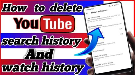 How To Delete Youtube Search History And Watch History How To Delete