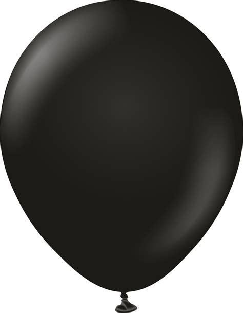 18 Kalisan Latex Balloons Standard Black 25 Per Bag Bargain