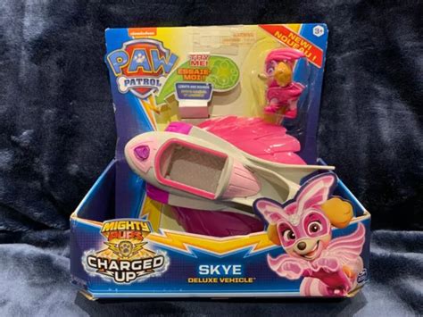 Paw Patrol Mighty Pups Charged Up Skye S Deluxe Vehicle With Lights And Sounds New Eur 24 55