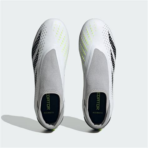 Adidas Predator Accuracy Laceless Firm Ground Boots White Adidas Uae