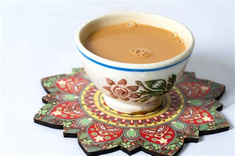 Fresh Milk Tea Or Indian Karak Chai In Payali Or Masala Tea In Clay Cup