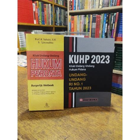 Jual Buku Paket Kitab Undang Undang Perdata Dan Kitab Undang Undang