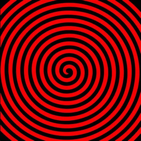 Red White Round Abstract Vortex Hypnotic Spiral Wallpaper — Stock