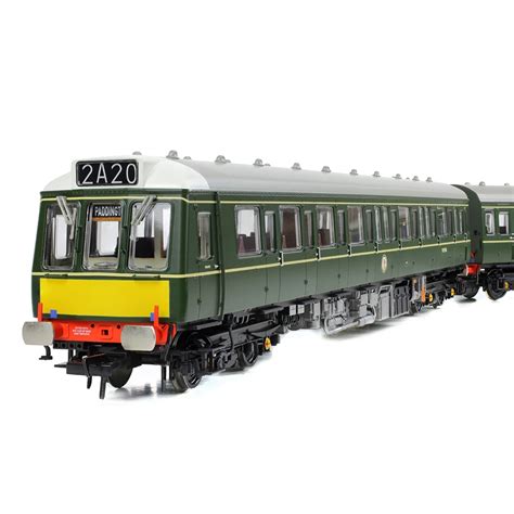 Bachmann Europe Plc Class 117 3 Car DMU R334 BR Green Small Yellow