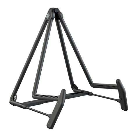 Kandm 17580 Heli 2 Acoustic Guitar Stand Black Gear4music