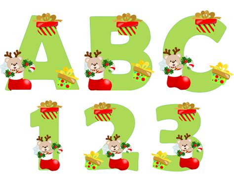 Kits Imprimibles Gratis Abecedario Navidad Para DESCARGAR