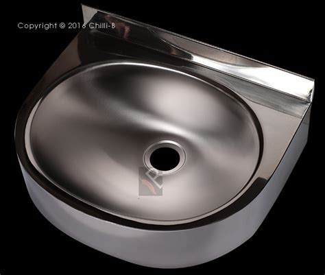 Oval A Stainless Steel Wall Hung Industrial Basin Vandal Proof Basins