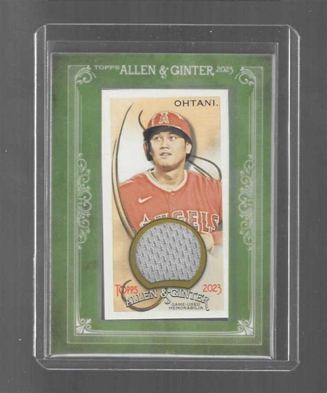 2023 Topps Allen Ginter Mini Framed Relic Shohei Ohtani MFR SO