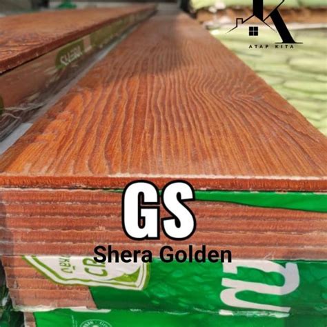 Jual Shera Plank Teak Golden Sand Cm Lisplank Grc Lisplang Shera