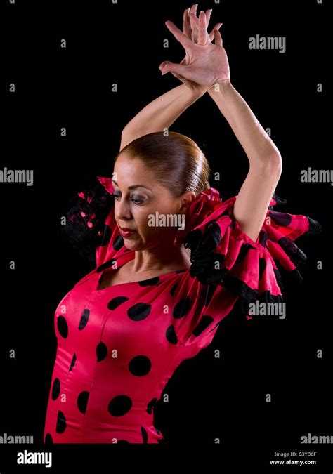 Woman Dancing Flamenco Stock Photo Alamy