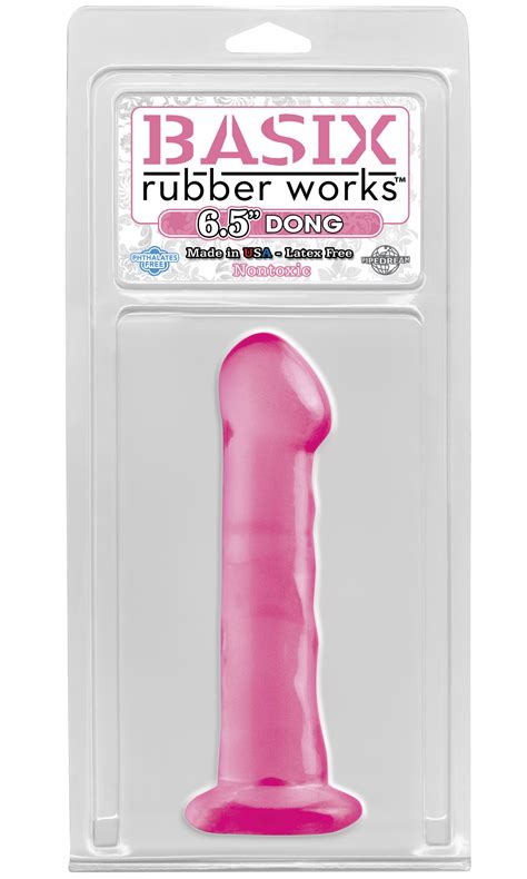 Pipedream Basix Rubber Works Suction Cup Dong Pink Bedroomjoys