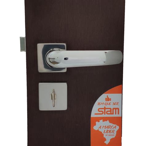 Fechadura Roseta Quadrada Stam Rq Inox Banheiro Wc Shopee Brasil