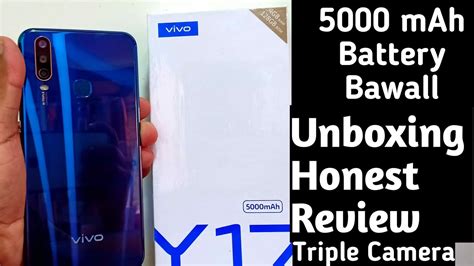 Vivo Y17 Unboxing First Look Review 5000 MAh Battery Triple