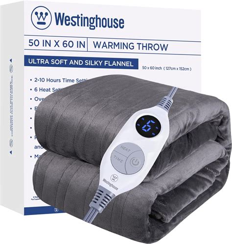 Amazon Westinghouse Electric Blanket Heated Throw Heating