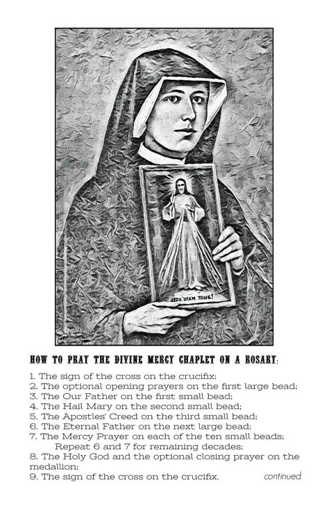 Free Printable Divine Mercy Chaplet Darelogateway
