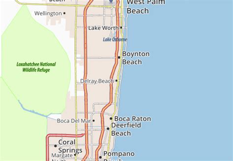 Delray Beach Map Color 2018