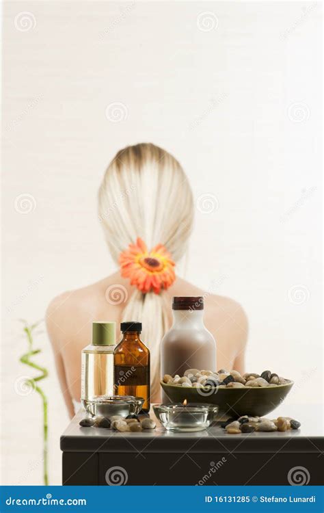 Beauty Naked Woman Flower Blond Hair Stock Photos Free Royalty Free Stock Photos From